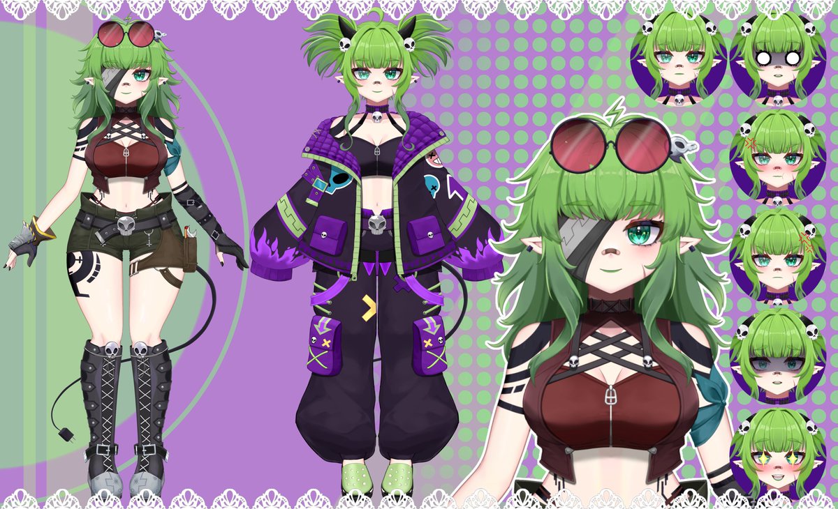 NerinSerene's tweet photo. 🔌Nerin 3.0 Model Reveal🔌

Hey, is this thing on? Seems like you could use a bit more explosives in your life! This little gremlin is on the case!

💀Name: Nerin Serene
💀Birthday: November 29
💀Art: #GremlArt
💀Model Mama: @ShiYuChan3 

#Vtuber #VtubersUprising #modelreveal https://t.co/xwpQFYEViS
