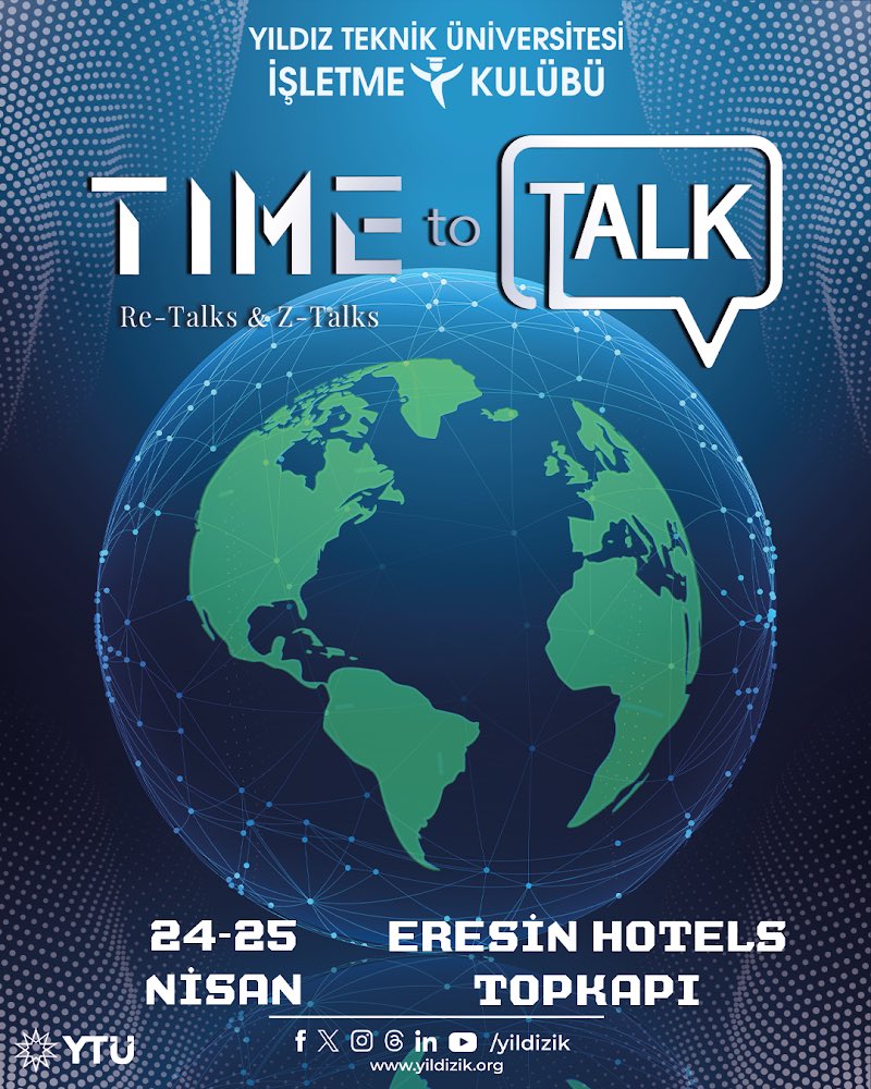 yildizik's tweet photo. Zamanın nabzını tutmaya hazır mısınız? Oturumları, söyleşileri, panelleri ve çok daha fazlası ile unutulmaz anlara ev sahipliği yapacak Time to Talk için 24-25 Nisan'da Eresin Hotels Topkapı'da buluşalım! https://t.co/DQjDfRQTjQ