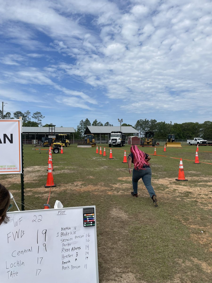 Over 1300 high school students are getting a hands on learning experience and discovering transportation jobs waiting for them during NW Florida Construction Career Days #pavetheway