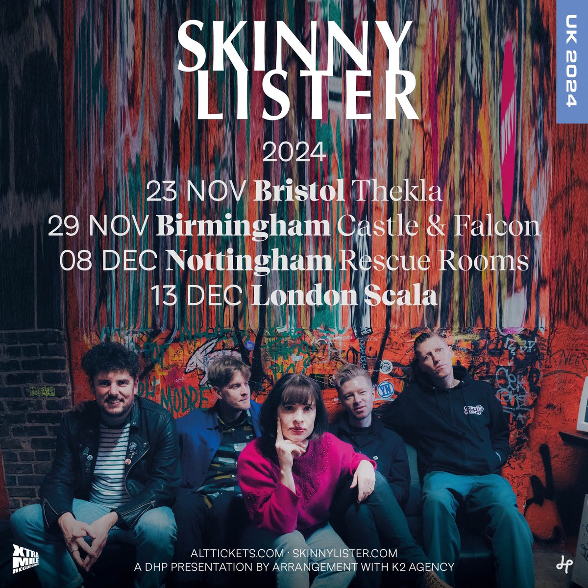 JUST ANNOUNCED: Skinny Lister on Dec 13! Following their 6th album Shanty Punk, which exemplified their unique brand of raucous folk-punk, they are hitting the road once again! We're thrilled to have them back. Tickets go live Friday @ 10am: scala.co.uk/events/skinny-…