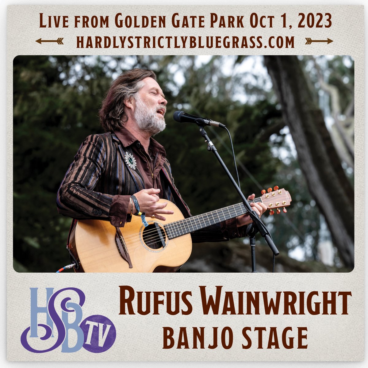 HSBFest's tweet photo. We were so happy to welcome Rufus Wainwright to HSB last year, and we are now very happy to share his Banjo Stage set with you on HSB TV! Watch here: https://t.co/dUUPGvB6n1
@rufuswainwright
#hsb23
#hardlystrictlybluegrass
#hsbtv https://t.co/f86YMpAstx