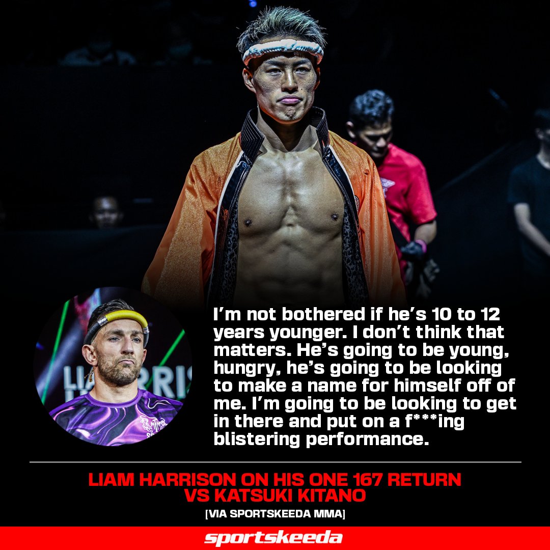It's youth versus experience at ONE 167. Will British veteran Liam Harrison secure a comeback win against Japanese rising star Katsuki Kitano? 💥 #ONE167 #ONEChampionship | @LiamBadco