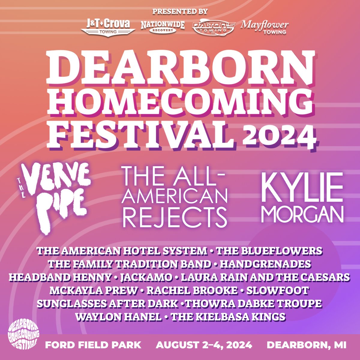 Your Dearborn Homecoming Festival 2024 lineup is here ☀️ 📲 dearbornhomecoming.com