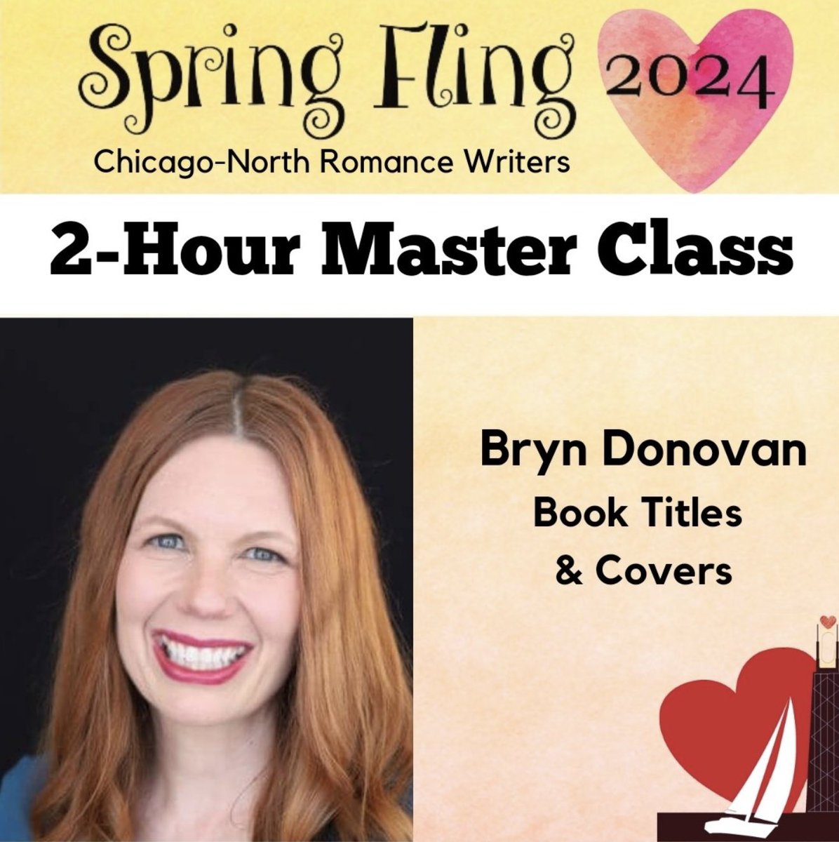 I know that having a strong title helped me get a book deal...and I am SO EXCITED to be teaching this master class this weekend at @ChicagoNorthRW's Spring Fling!