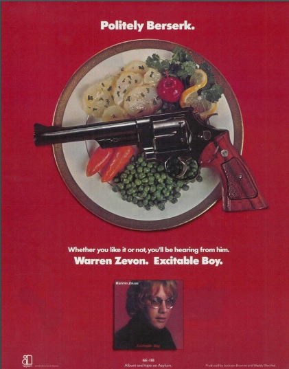 Warren Zevon show you how you advertise a record kids.