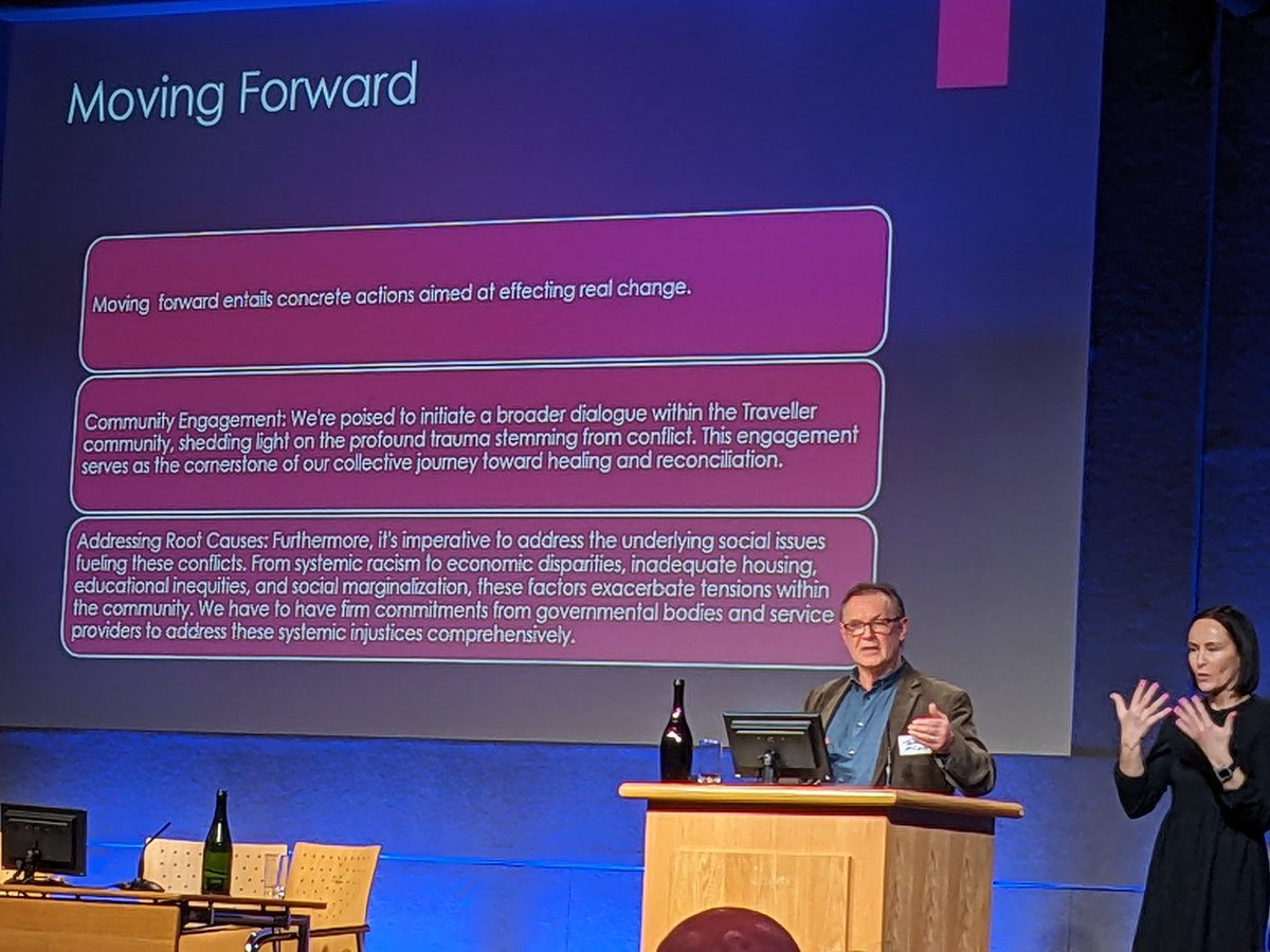 In Q&A, Thomas McCann (Traveller Counselling Service) observes that there are echoes of the current protests and arson attacks on refugees in the anti-Traveller protests of the 1980s and recent burning of Traveller accommodation in Galway.