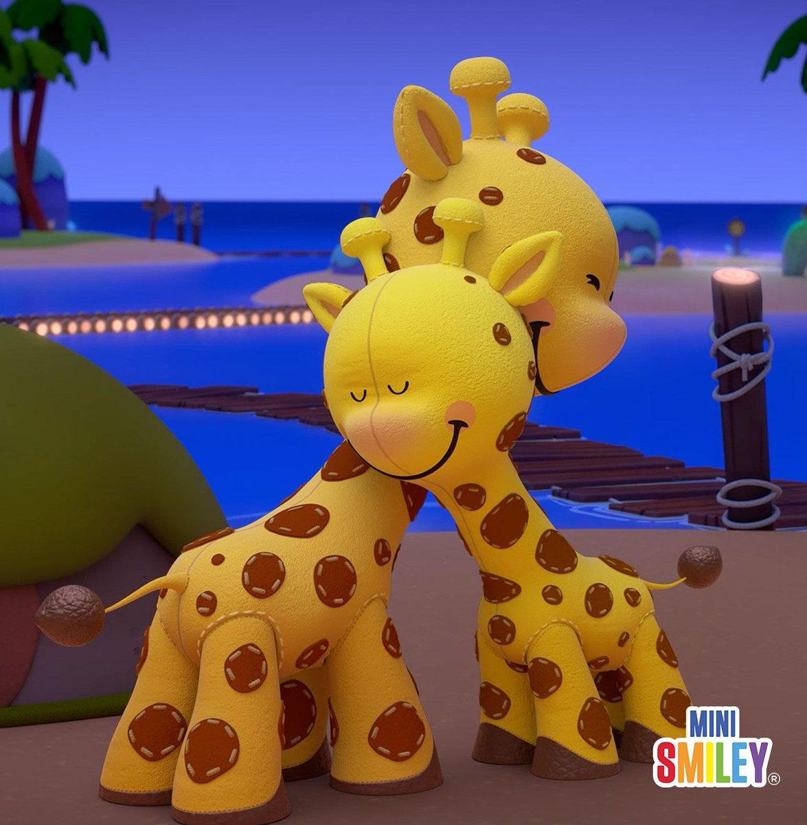 Stretching love to new heights 🦒💛 

#MiniSmiley #TuesdayHugDay #hugs #giraffe #love #family #YouAndMe #together