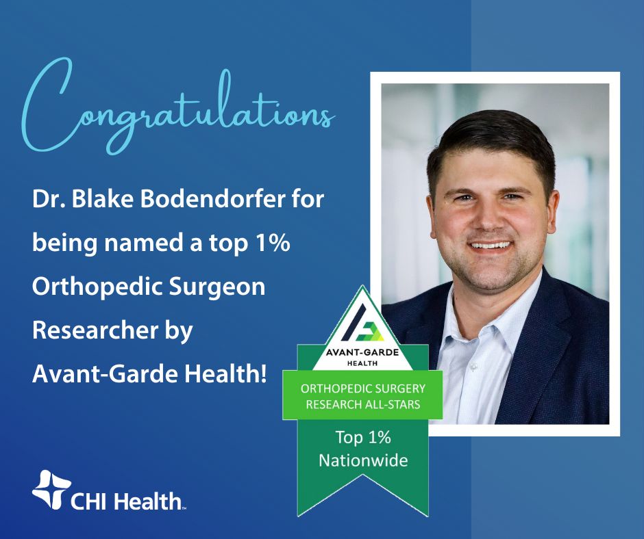 Congratulations to Dr. Blake Bodendorfer for being recognized by @Avantgarde as a 2024 Orthopedic Surgery Research All-Star for his high-quality research contributions through co-authored publications. Learn more about this achievement: spr.ly/6017wYM3d #orthopedicsurgery