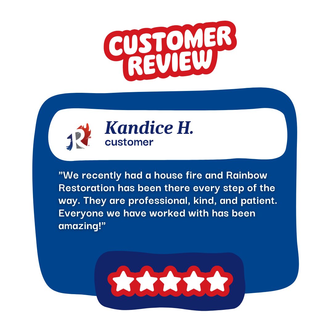 Following a house fire, Kandice found a constant ally in #RainbowRestoration of Greenville SC.⁣ ⁣ She praises our team as professional, kind, patient, and 'amazing every step of the way.'⁣ ⁣ 864-268-2221 • RainbowRestore.com #FireDamageRestoration #Neighborly