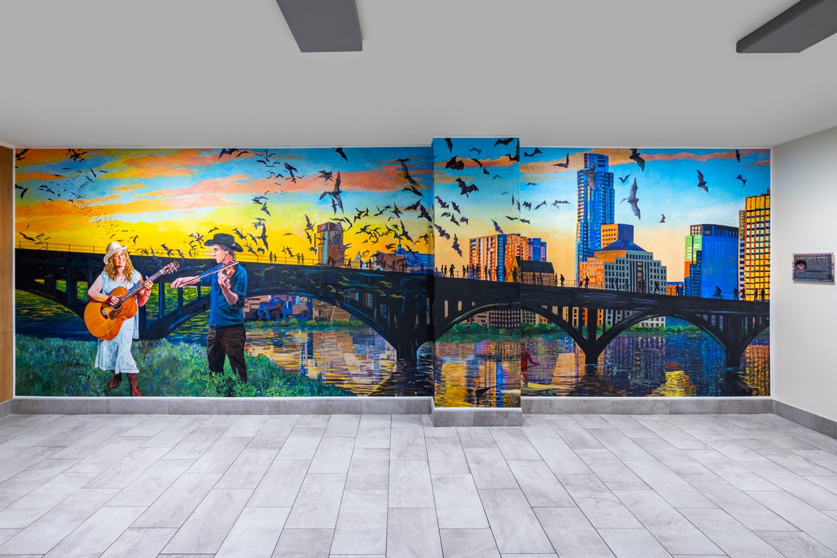 Embassy_ATX_DT's tweet photo. A trip to Austin wouldn't be complete without an immersive experience that makes the most out of the city's best. With our one-of-a-kind mural, we are bringing together local art, live music and nature. Check it out next time you're in town! #AustinArt #ATXMurals #AustinHotels https://t.co/jBXEHYC5N4