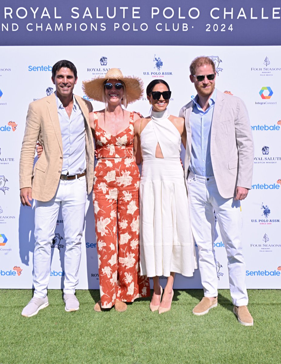 Sentebale's tweet photo. That’s a wrap on the Royal Salute Polo Challenge to benefit Sentebale. A day filled with sun, the spirit of sport and community, we gathered to benefit the work of our organization.
Thank you to our just under 300 attendees, and to our wonderful sponsors and partners @RoyalSalute @FSPalmBeach @USPoloAssnUSA @GrandChampions_