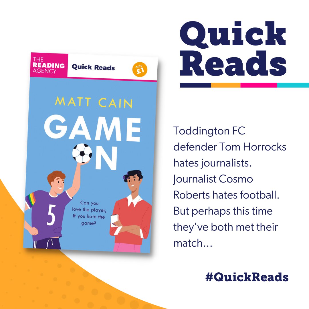 Have you picked up your #GameOn Quick Reads yet? Celebrate #WorldBookNIght with @MattCainWriter ⚽ Pick up your copy now: brnw.ch/21wIRXD