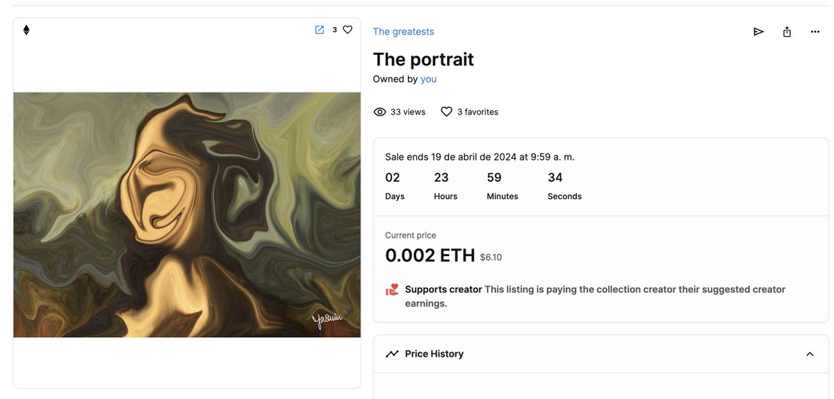 YdStudio_art's tweet photo. "The portrait"
One of my favorite creations ✨💛

0.002 ETH → Only for 3 days: https://t.co/Pv589TdKlo

NFT #NFT #NFTs #NFTCollection #NFTGiveaway #nftart #NFTArts #NFTproject #NFTartists  #digitalart #digitalpainting #digitalartist  #digitalillustration #art #artwork https://t.co/N5AAmkP8Yz