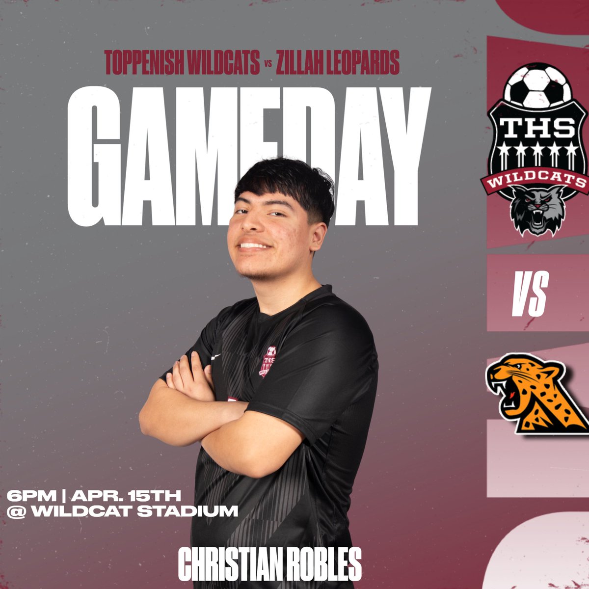 IT'S SENIOR NIGHT! The Wildcat soccer team hosts the Zillah Leopards on their Senior Night game! Kickoff is at 6:00pm at Wildcat Stadium! #WildcatNation