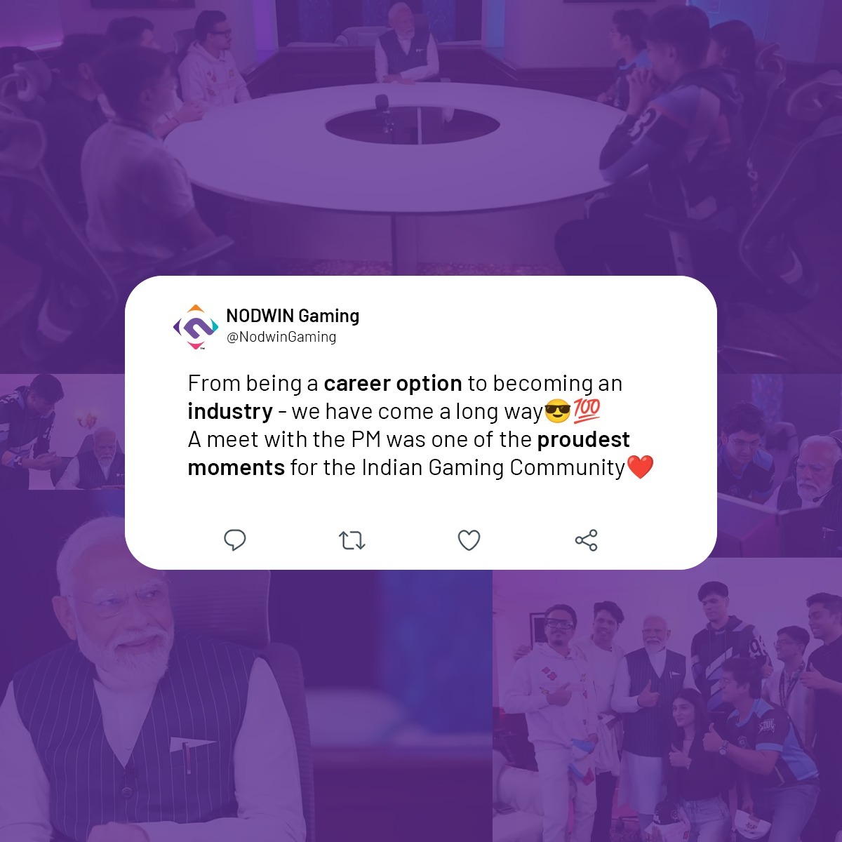 A proud moment ❤️ What was your favourite part from the discussion?😎
.
.
#ProudMoment #PrimeMinister #PrimeMinisterModi #esports #streamer #gaming #india #gamingcommunity #indiangamers #indianstreamers #gaming #game #indianesports #indiangamers #indiancity