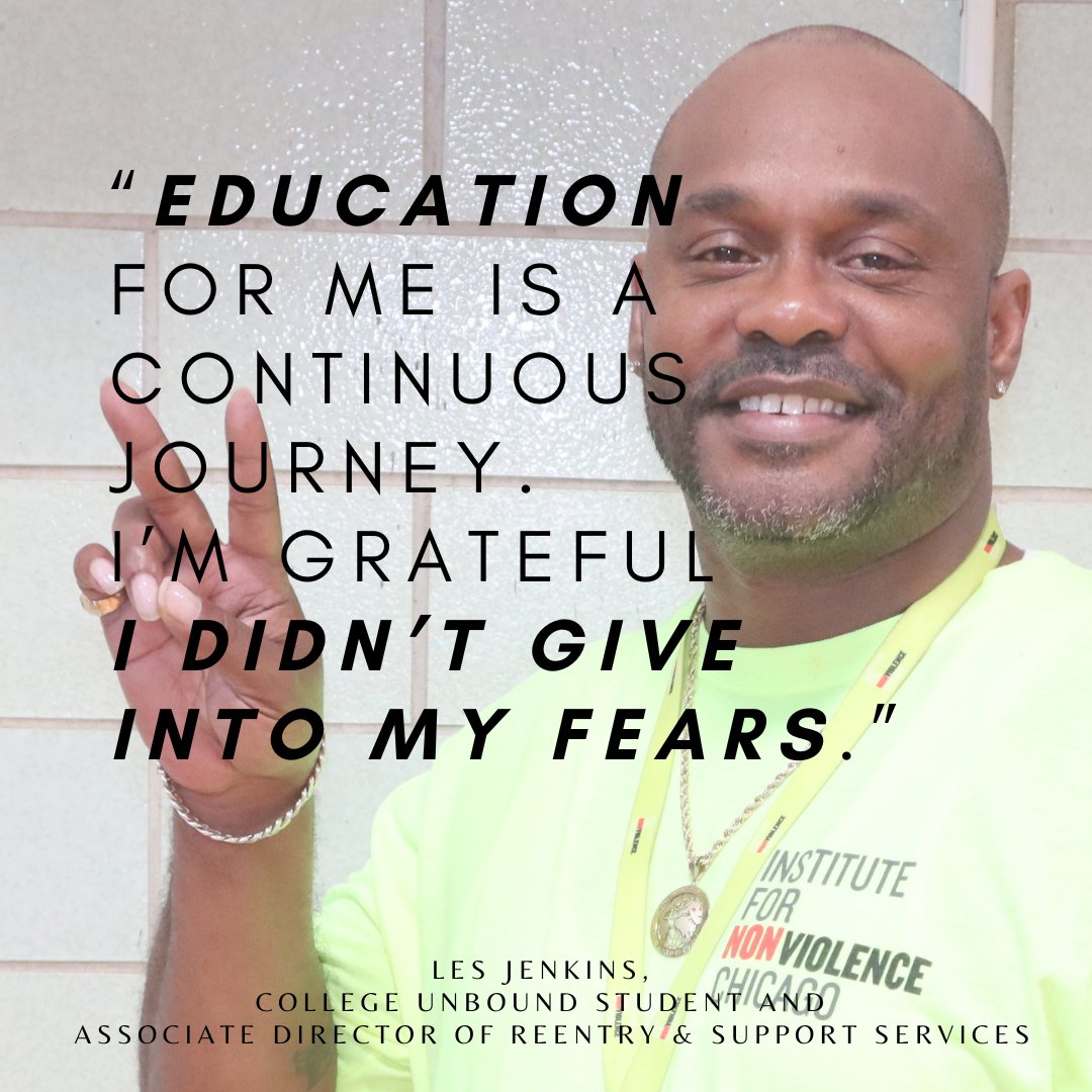 Les was nervous about going back to school, but he faced his anxiety and stuck with College Unbound courses. In just one year, combined with his lived experiences, he has 80 credits and is excited to eventually graduate with his bachelor's degree.