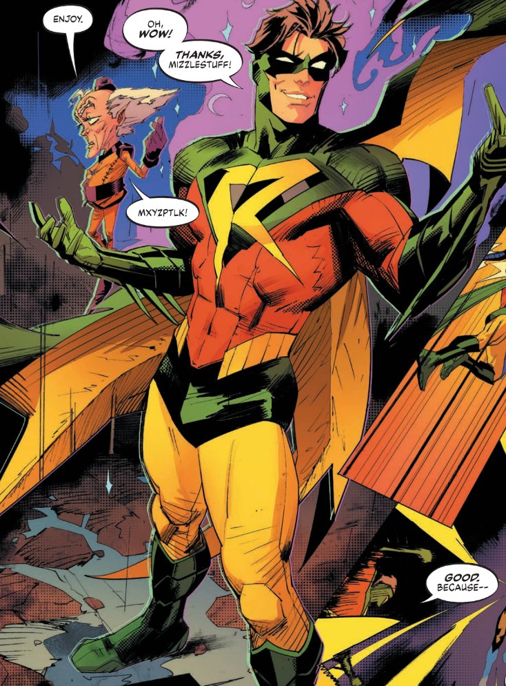 Danmora_c's tweet photo. super-robin! in todays world finest #26, I hope you enjoy it, spectacular colors by @TBonvillain https://t.co/GGZshAsq1v