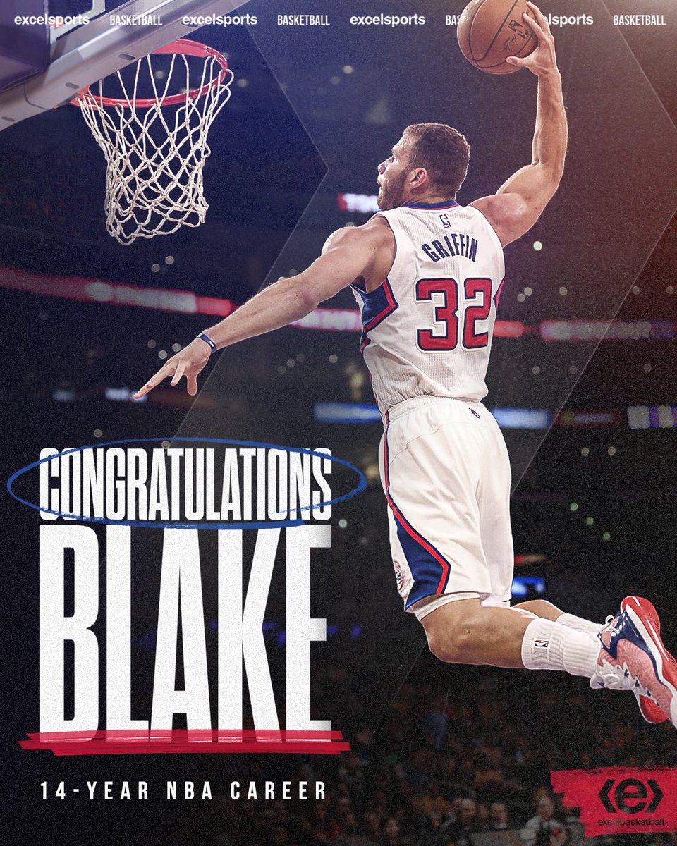 No one like him 👏 Congratulations @blakegriffin23 on an incredible 14-year career! #exceling