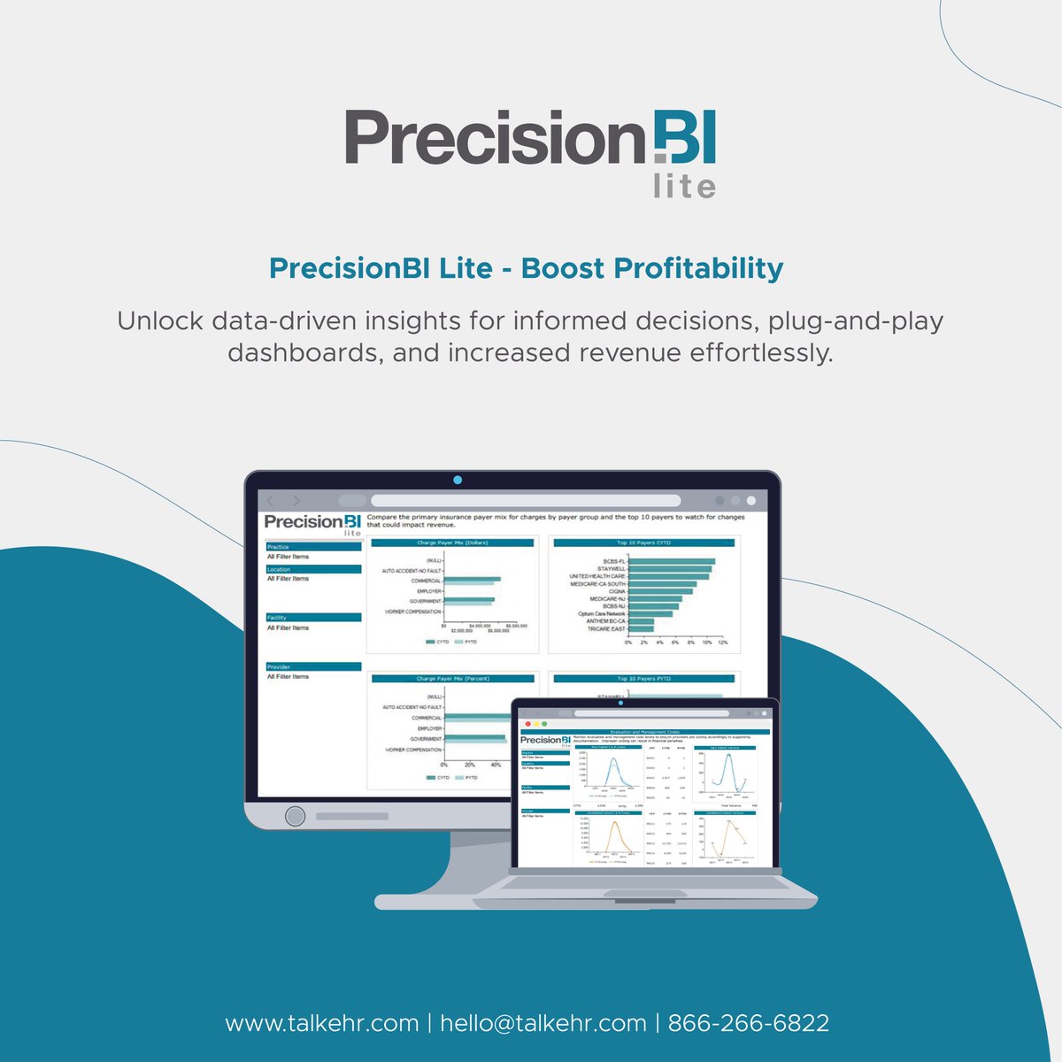 Experience the power of informed decisions and care optimization with PrecisionBI Lite. Trusted by #healthcare professionals nationwide.
Learn more: bit.ly/3KYXdob
#PrecisionBILite #talkEHR #HealthcareAnalytics #healthcareanalytics