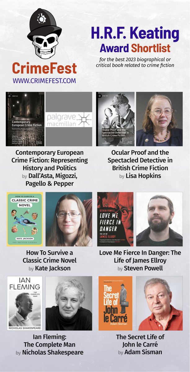 We are THRILLED to announce that Adam Sisman's #TheSecretLifeOfJohnLeCarre has been shortlisted for the @CrimeFest H.R.F. Keating Award!✨📚 Learn more: tinyurl.com/mrx7yjad