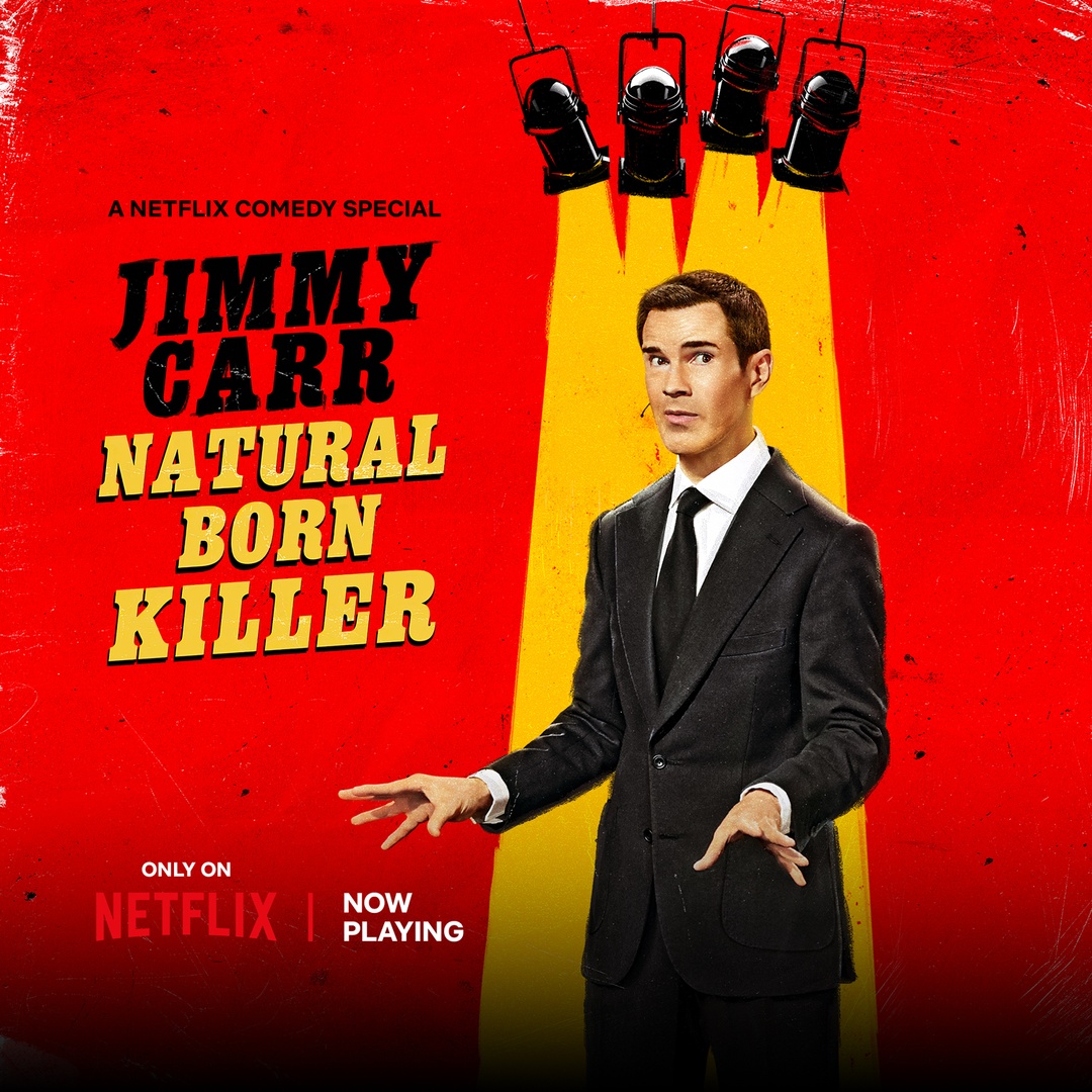 🚨 @JimmyCarr's new @NetflixIsAJoke special, Natural Born Killer is out now! Watch at netflix.com/title/81679673 💥
