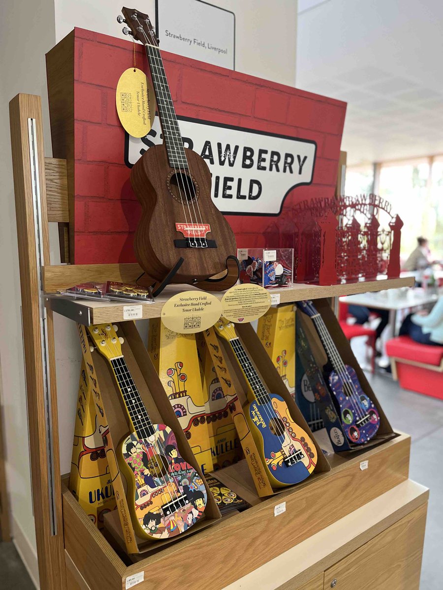 Check out our range of ukuleles including Yellow Submarine Junior Ukes, Beatles, and even a handcrafted Strawberry Field Ukulele. 🎶 Take a look and order here: ow.ly/kYGJ50Rgl51 Worldwide shipping available!