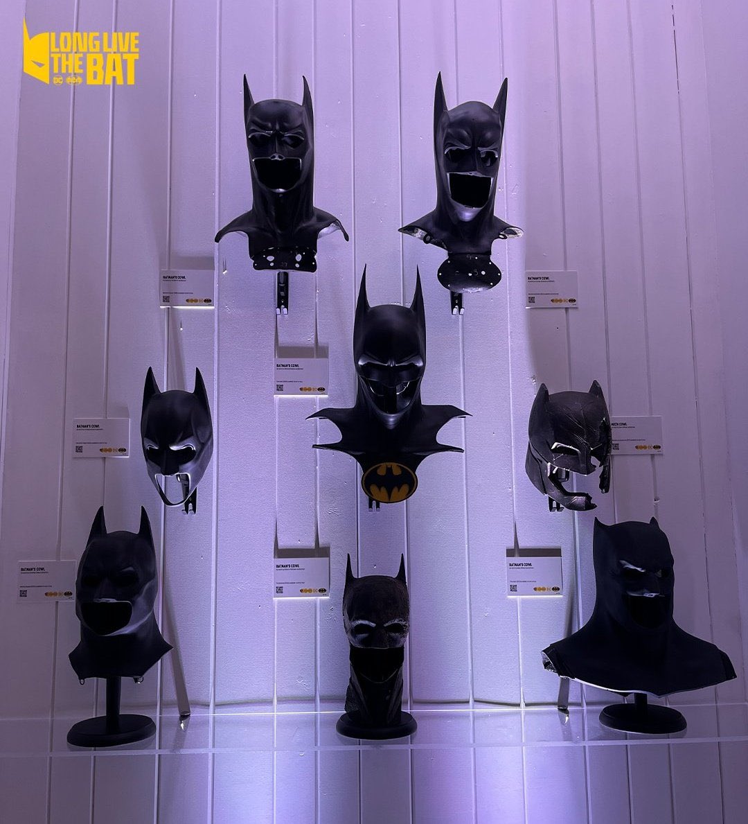 Love seeing the evolution of all the batman cowls together