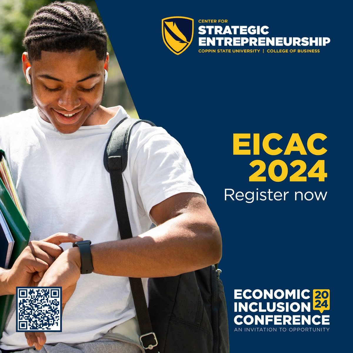 Calling all young innovators! Network with industry leaders, share ideas with fellow changemakers, and gain the skills you need to turn your passion into a thriving business. Register now: coppin.edu/eicac #EICAC2024 #Entrepreneurship