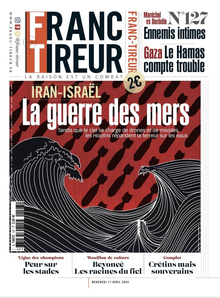 🔴🔔 Demain dans Franc-Tireur N127 Dossier #Houthis : La guerre des mers. Par @a_2ni. Le Franc-parler de @CarolineFourest: Feu de dupes. #Gaza : le Hamas compte trouble. Par @FiammettaVenner. @J_Bardella/@MarionMarechal: ennemis intimes. Par @BenjaminSire