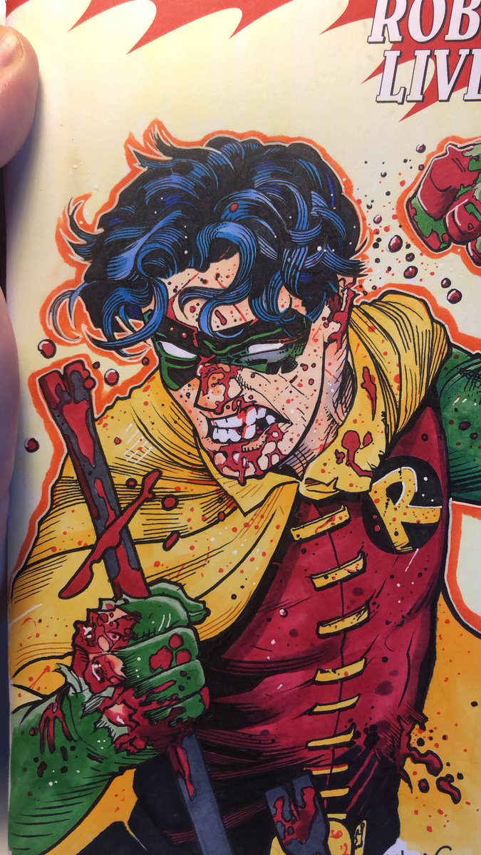 Yes, Robin’s mask can bruise. #JasonTodd