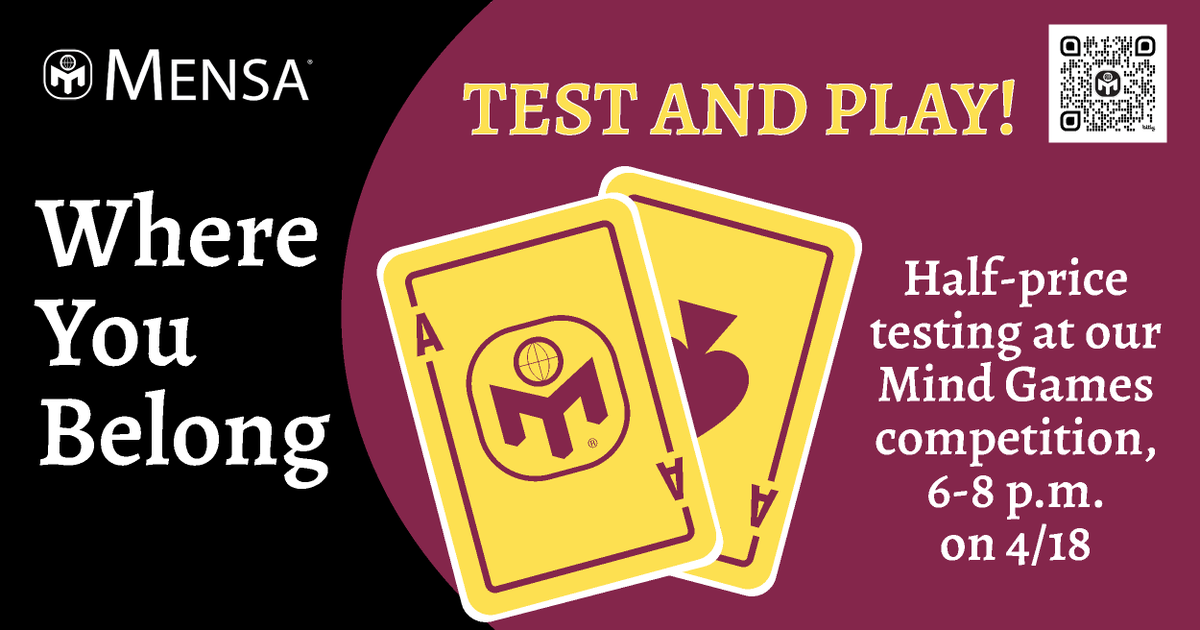 Sign Up! us.mensa.org/join/testing/t… #MensaTest #IntelligenceTest #IQSociety