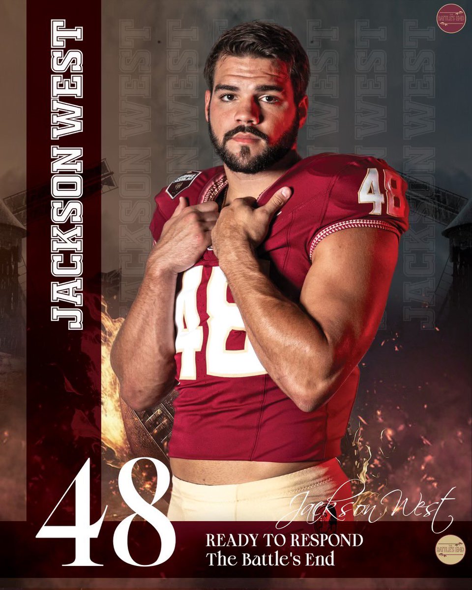 Excited to announce the addition of Jackson West to The Battle's End! Welcome to the family, Jackson! Directly support Jackson and other FSU Players by joining The Battle's End at thebattlesend.com/pages/get-invo… #ReadytoRespond