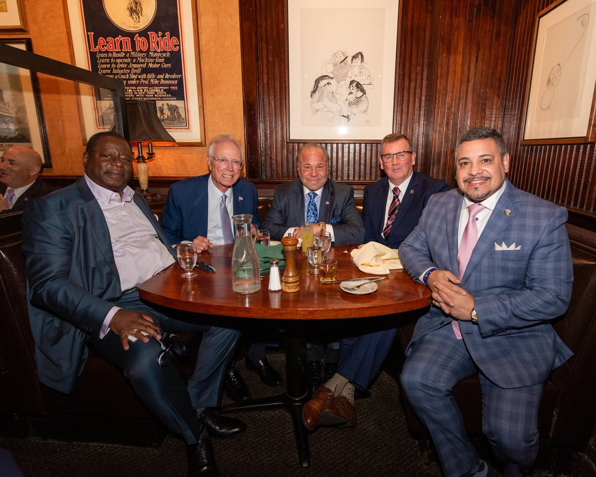 A wonderful night! Had a great dinner together at Knickerbocker with the Senior VP of Global Security and Trademark Protection for Estee Lauder, Lewis Rice; Doctor Greg Olsen; upstanding Chief of Detectives, Joe Kenny and honorable Police Commissioner, Ed Caban. Had an amazing