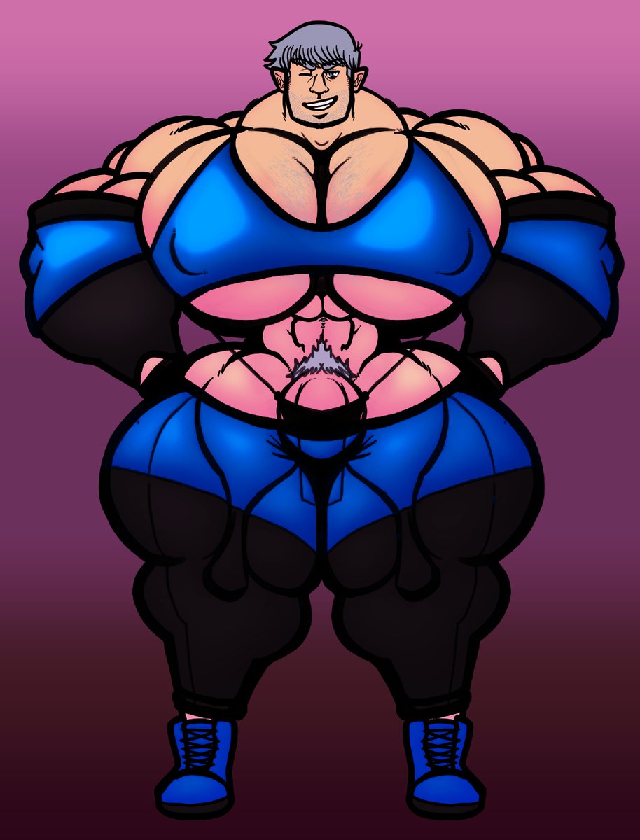 Trying to figure out an outfit design using Eli as the model. It's giving slutty powerlifter.