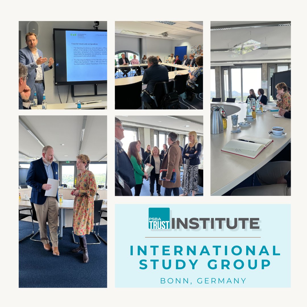 The PSBA Trust Institute's cohort met German education reps to learn about trends, policies and more that will result in articles, reports and conference ed sessions. Stay tuned for the valuable resources this group will bring home! #ExcellenceInPAPublicEd PSBATrust.org