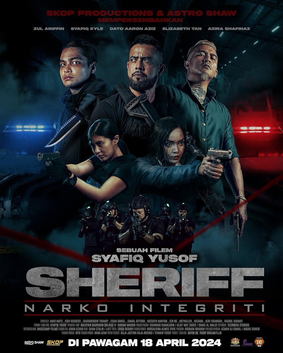zhafvlog's tweet photo. SHERIFF - 5/5 Infinity Stars
By far the best local film ever.

Ternyata Keluarga Yusof Haslam adalah harapan perfileman Negara. Filem Sheriff pasal korupsi dalam PDRM, truthful, realistic, kualiti audio & visual dalam filem bertaraf Hollywood!

Sepanjang filem hati aku tak henti berdebar2, ending puas hati, fighting scene dan aksi tembak menembak kemas dan epic, lakonan 110% drpd semua cast especially Zul Arifin & Syafiq Kyle. 

Sebuah anjakan paradigma bagi industri perfileman Malaysia, dah lama aku tak berdebar camni tonton filem tempatan.

Trust me, the trailer shows nothing
Truly, Syafiq Yusof masih kekal RAJA PLOT TWIST 😭