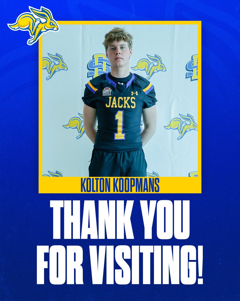 Had a great time <a href="/GoJacksFB/">SDSU Football</a> Junior day! Thanks <a href="/PeteMenage/">Pete Menage</a> <a href="/CoachBobbit/">Jesse Bobbit</a>
