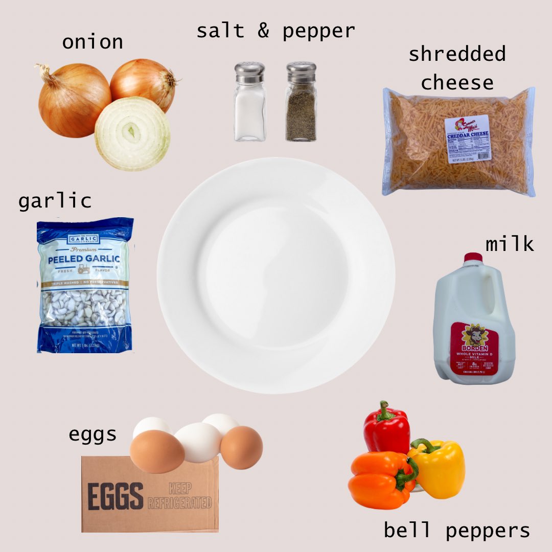 Combine all of these ingredients together and what do you get? 🍳 If you guessed, omelette, you are correct 👏🏻✅ 

#nationalbrunchmonth #freshproduce