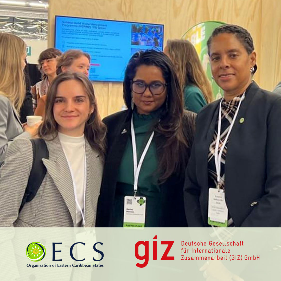 In the framework of the EU and BMZ funded regional Euroclima programme and the regional GIZ Circular Economy Support Project with the Caribbean Biodiversity Fund, the @giz_gmbh is supporting the OECS Commission and the CBD to participate in the WCEF2024 in Brussels, Belgium.