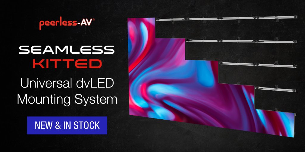 The new SEAMLESS Kitted Universal dvLED Mounting System creates efficient and accessible #dvLED display integration. This solution is enabled by a patent-pending universal spacer that makes it adaptable for most latching dvLED displays. Learn more: ow.ly/FrbE50Rglex