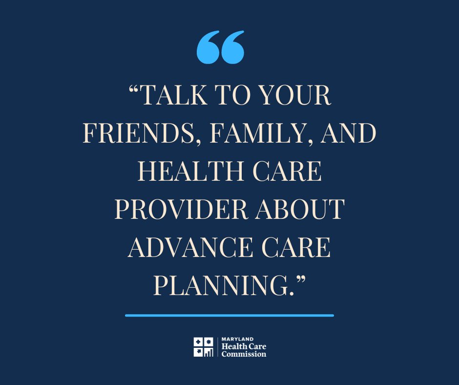 It's National Healthcare Decisions Day! Click this link to hear Kurt Schmoke's message to Marylanders about advance directives. ow.ly/lilG50RhgpG #NHDD #AdvanceDirectives #AdvanceCarePlanning