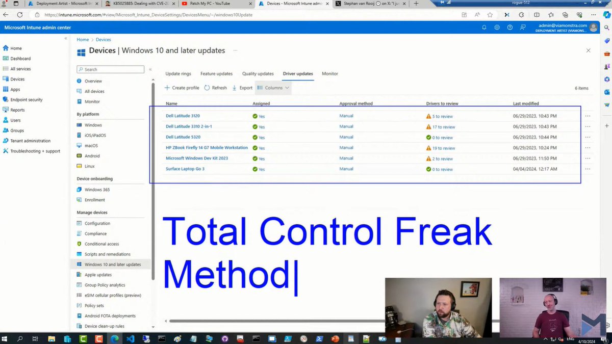 🌐MISSED OUR APRIL 10 #ViaMonstraOfficeHours!? We discussed Windows servicing/upgrading, dealing with CVE-2023-24932, driver updates in #Intune, and more! #ConfigMgr #SCCM #MSIntune #PowerShell #ViaMonstraAcademy

SUBSCRIBE and LIKE👍!
youtube.com/live/6-rC3Mgbm…