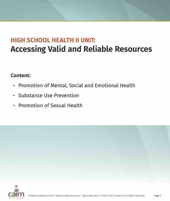 Cairnguidance's tweet photo. We created a high school #skillsbasedhealthed #healthed unit!
SKILL: Accessing Valid and Reliable Resources
CONTENT:
• Promotion of Mental, Social & Emotional Health
• Substance Use Prevention
• Promotion of Sexual Health
Access it here: https://t.co/uHqNcRKhSW https://t.co/m4JenxSHvR
