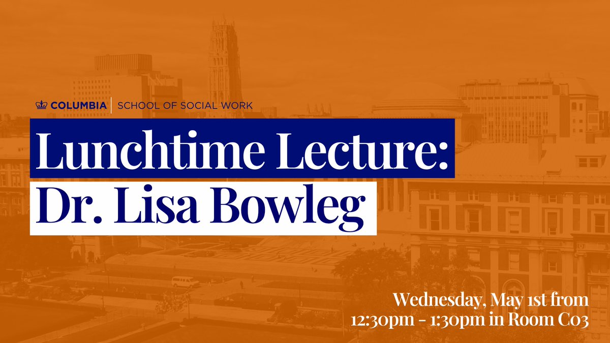 #CSSW is honored to host Dr. Lisa Bowleg for the next #Dean’sLectureSeries on Inequality and Opportunity. Dr. Bowleg is a leading scholar of applying intersectionality to health equity research. You won’t want to miss out - head to our #linkinbio to register!