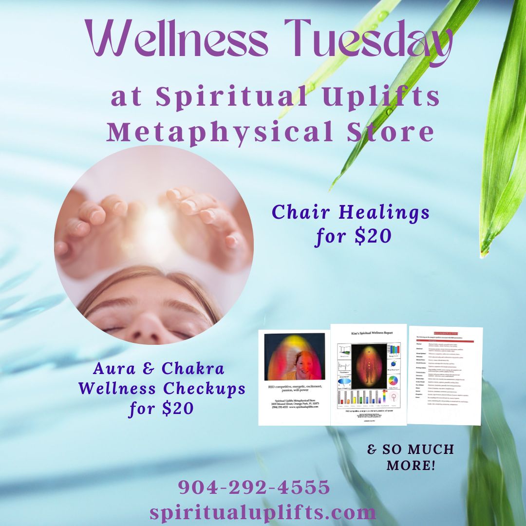 Wellness Tuesday today from 12 to 5 pm.  
 #energyhealing #healing #energy #meditation #reiki #love #spirituality #crystalhealing #crystals #spiritualawakening #chakras #selflove #awakening #lawofattraction #wellness #energyiseverything #chakra #goodvibes #healingcrystals