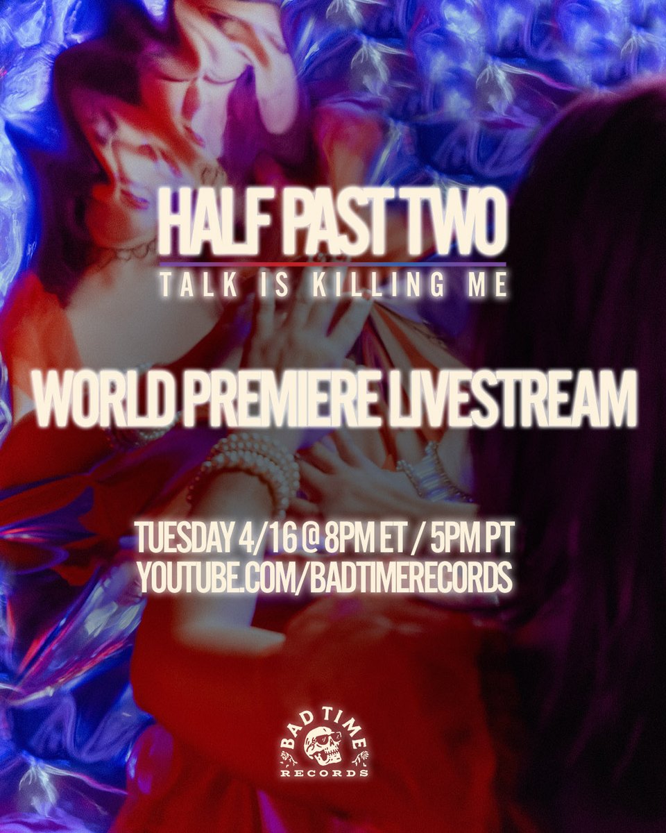 TONIGHT, join us for the LIVE WORLD PREMIERE of 'Talk Is Killing Me' our new album!! We'll listen through the whole record with members of the band and Bad Time Records. It all happens TONIGHT (TUESDAY) on the BTR YouTube channel at 8pm ET / 5pm PT!!