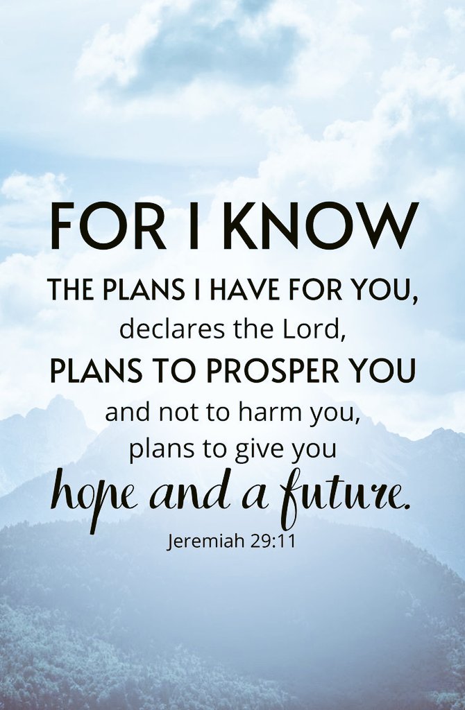 I praise You, Lord God, and I stand on Your faithful promise ❤️ 'For I know the plans I have for you,” declares the Lord, “plans to prosper you and not to harm you, plans to give you hope and a future.' Jer 29:11❤️ #Amen❤️