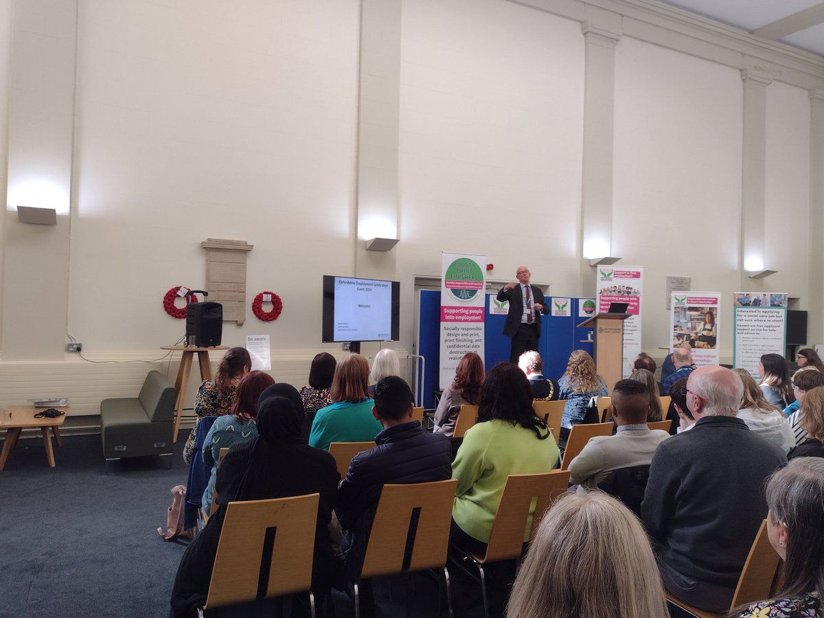 Our Chef Executive giving a great speech about all of our employment programs.