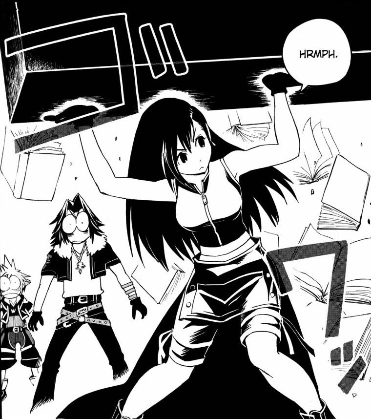 tifa in the kh2 manga 🤍