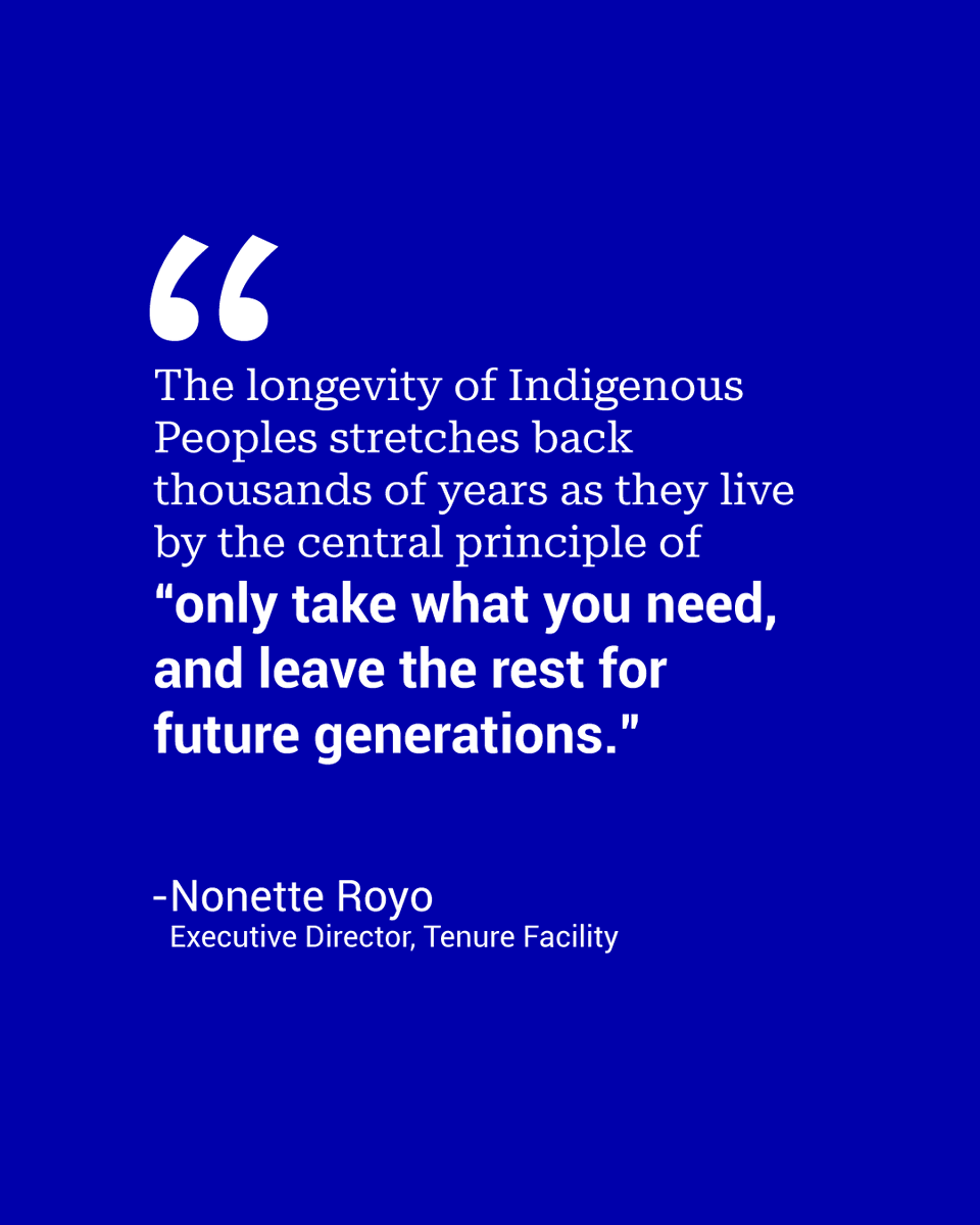 In our interview with Nonette Royo of @TenureFacility, we delve into the invaluable lessons of sustainable living passed down through generations. Discover how integrating ancestral wisdom can lead us to a more resilient future. Read more: climatechampions.unfccc.int/returning-to-t…